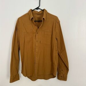 Topo Designs Men's Casual Button-Down Dirt Shirt — Caramel Brown